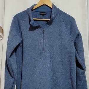 Sunice Blue Fleece Quarter Zip Long Sleeve Pullover Womens Extra Large